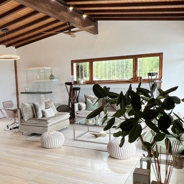 Living room of the A haven of peace on the shores of Lake Geneva