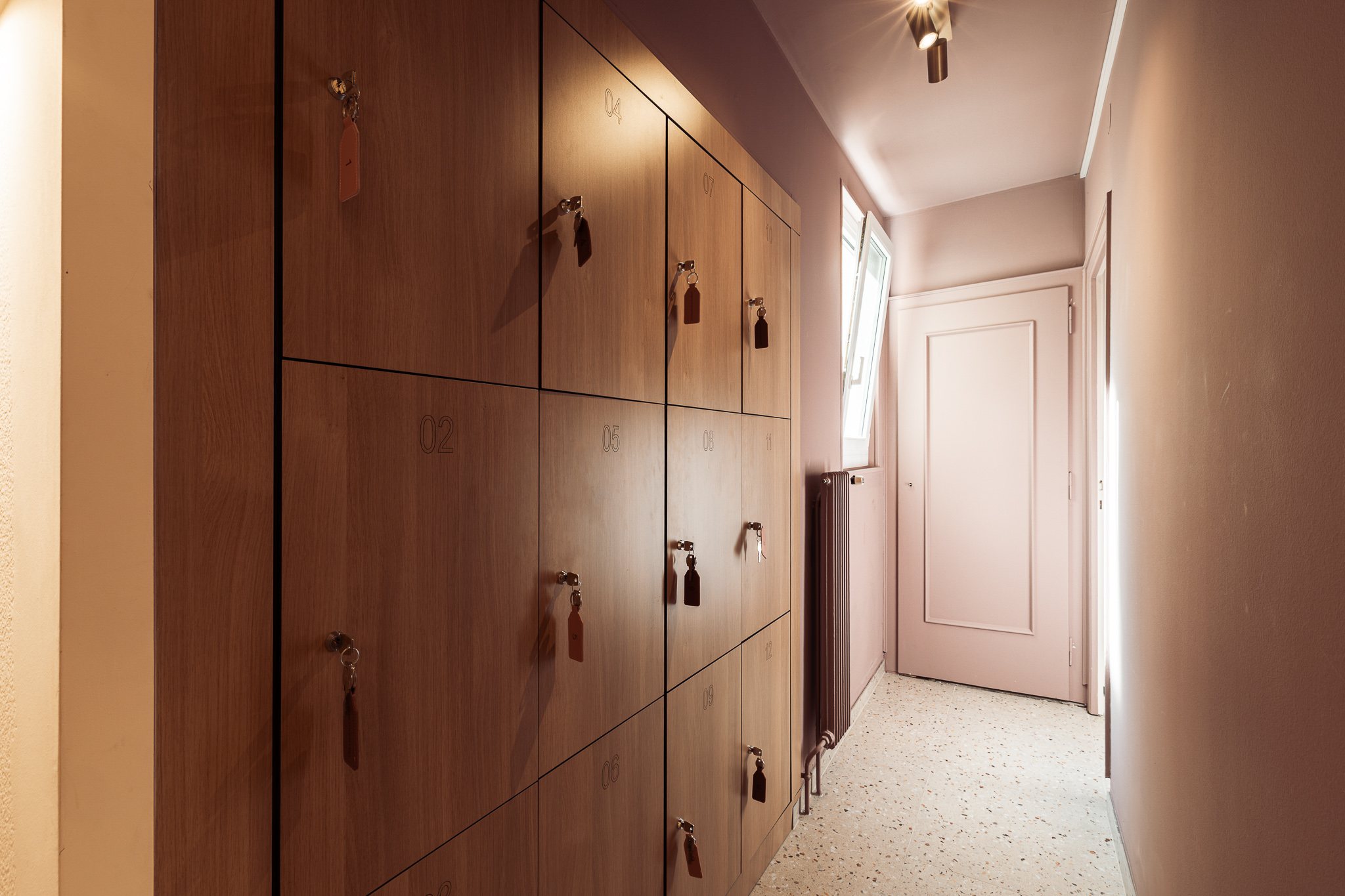 Photograph: the changing room lockers