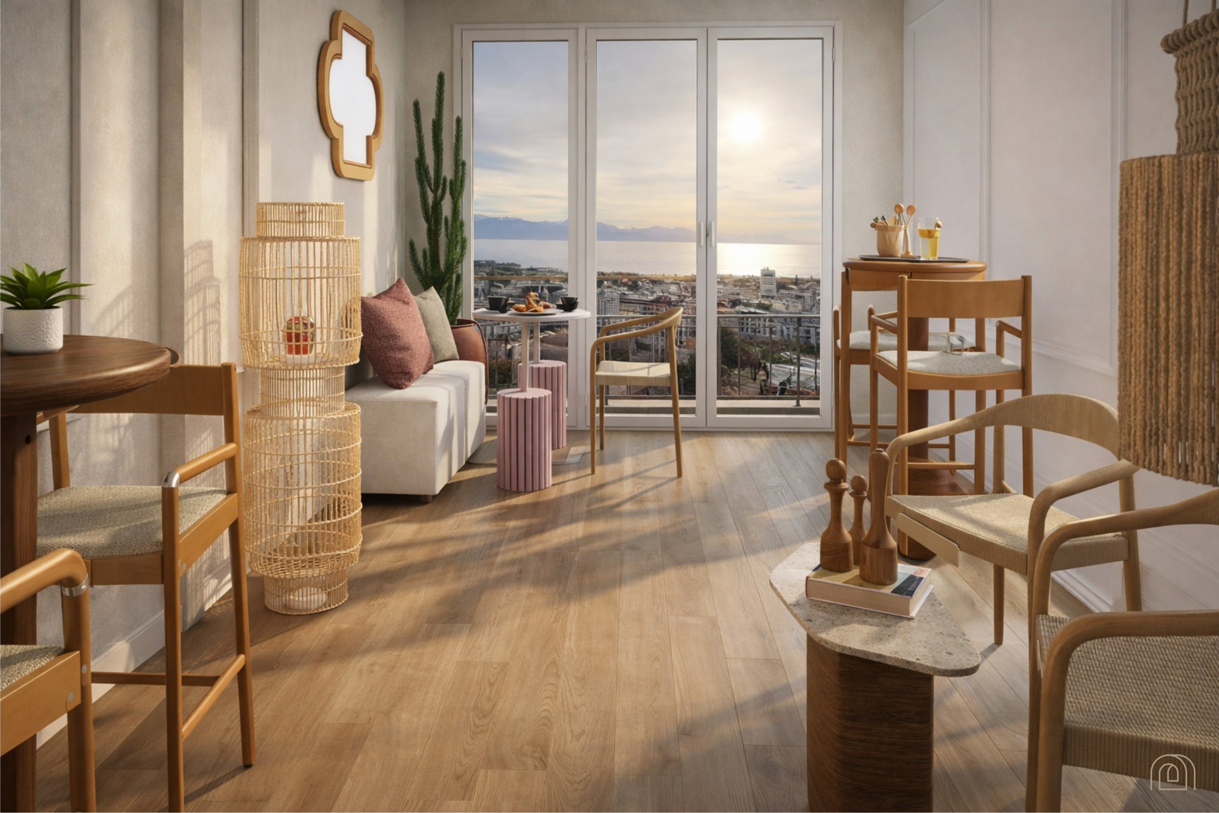 3D render: the lounge